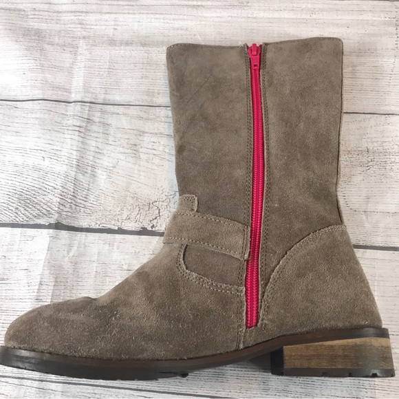 Big Girls Mini Boden Suede Boots Size 4.5 - Picture 4 of 15